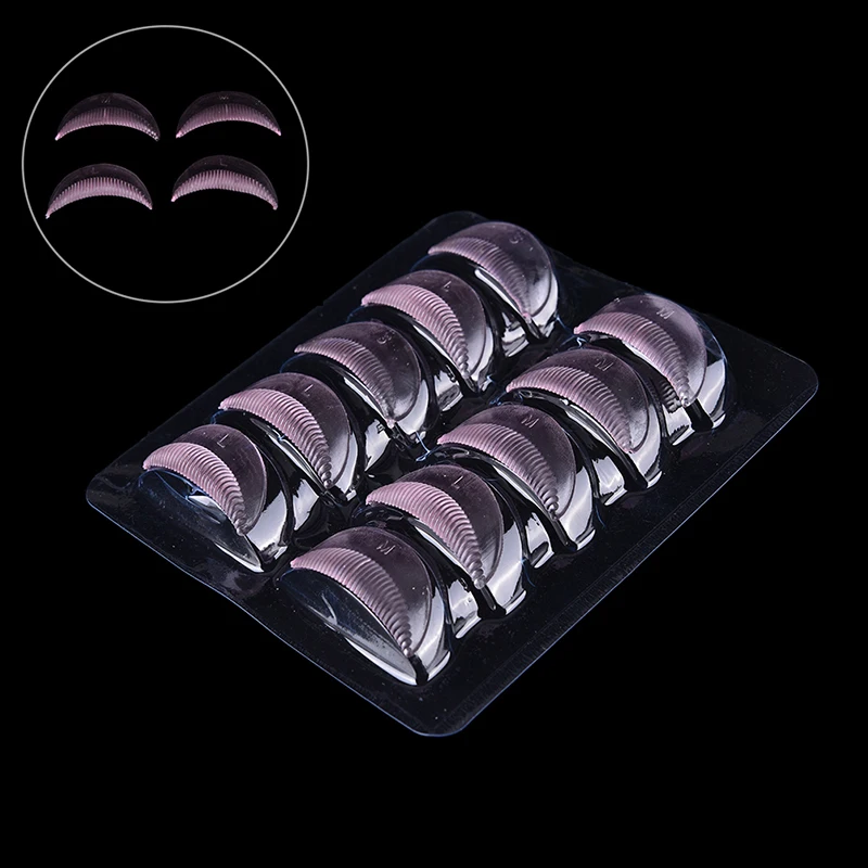 10Pcs Transparent Silicone Gasket Eyelash Perm Eyelash Grafting Mascara Pad Eyelash Curler Assist Device Eyelash Tools