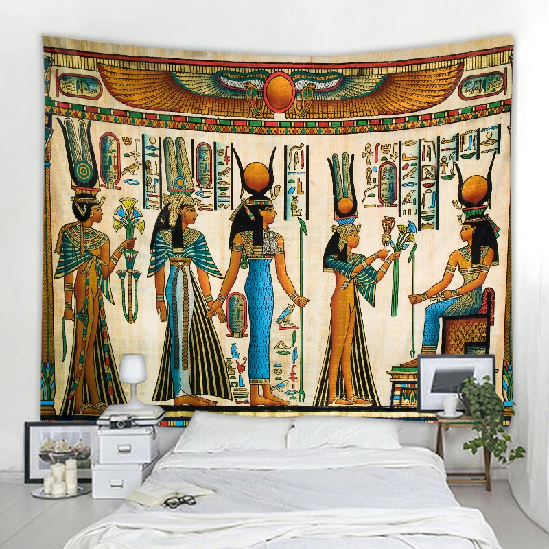 Egyptian Pharaoh Background Decorative Tapestry Mandala Bohemian Decorative Tapestry Home Background Decorative Tapestry