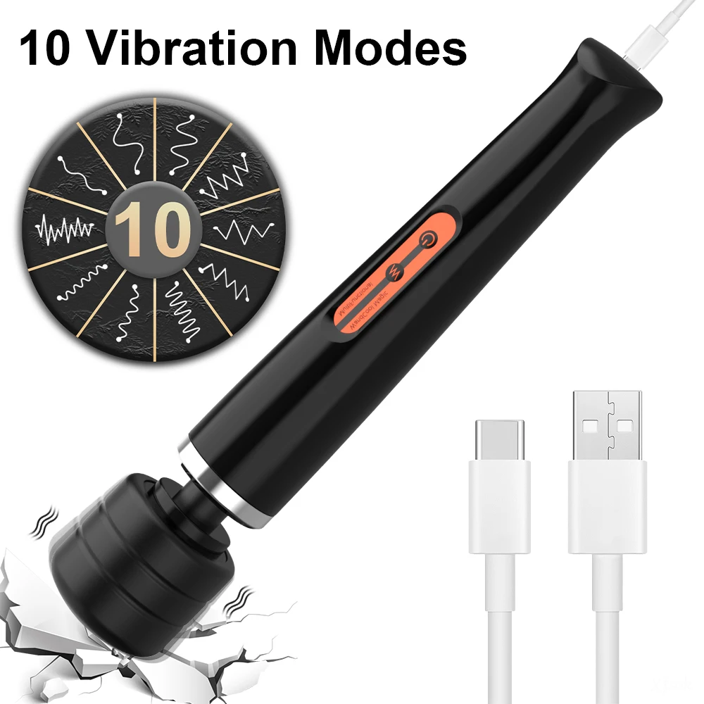 20 Speeds Powerful Vibrator AV Magic Wand Dildos Sex Toys For Women Couples Clitoris Stimulator G spot 2 Motor Toys for Adult 18