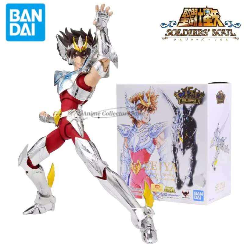 

В наличии оригинальная Bandai Saint Seiya EX Saint ткань миф 15-летие Пегас аниме Коллекционная модель игрушка в подарок