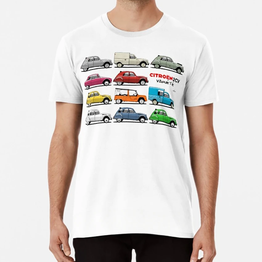 Variety manga streetweat Citroen 2cv Deux Chevaux Deuxchevaux TypeCharleston Classic Men Cotton Hot sale outfitsHarajuku Cloth