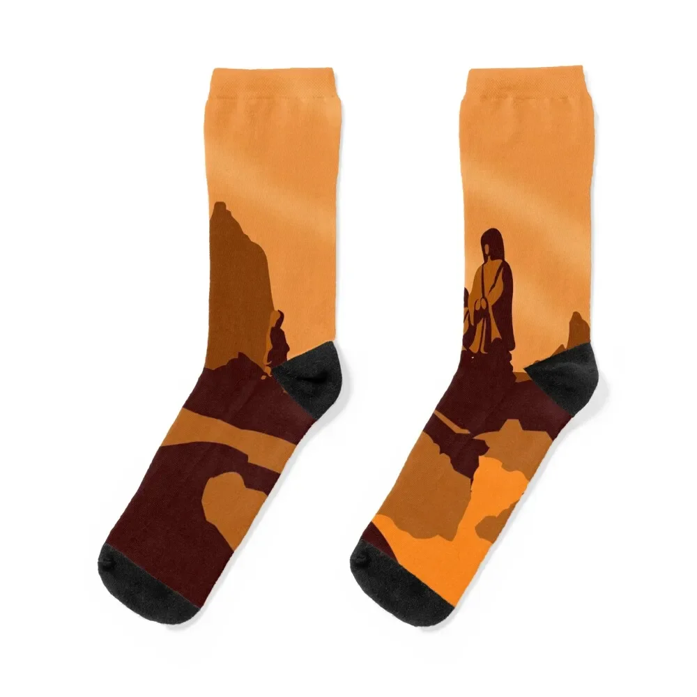 Vulcan Travel Poster Socks man New year's Novelties christmas gifts Socks Man Women's