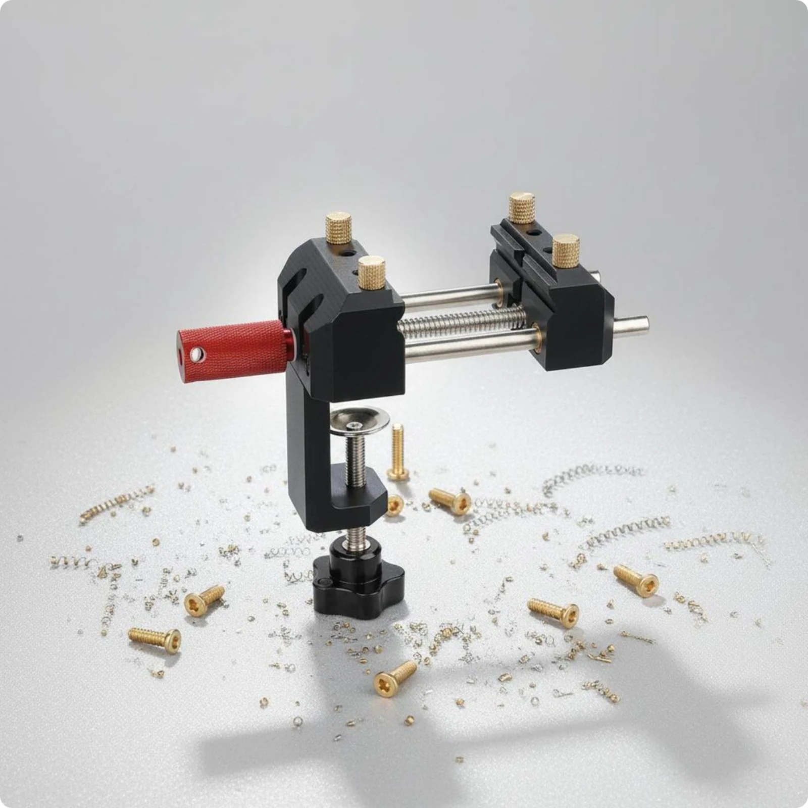 

Mini Bench Vise Multifunctional Mini Bench Vice Tabletop Clamp Vise Compact Hand Tool Polished Grip for Workshop