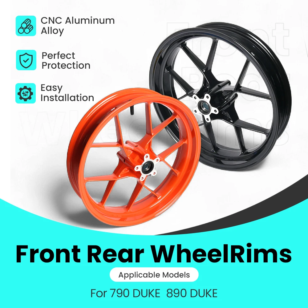 جنوط عجلات عالية الجودة للدراجات النارية لـ 790DUKE 890DUKE 2020-2021-2022-2023-2024-2025 جنوط عجلات