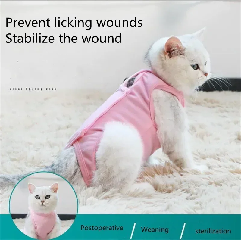 Pet Breathable Recovery Cloth Cat Dog Medicine Prevent Lick After Surgery Wear Four-legged Weaning Recovery Suit Pet Clothes