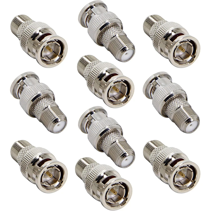 10Pcs Bnc To F Fema…
