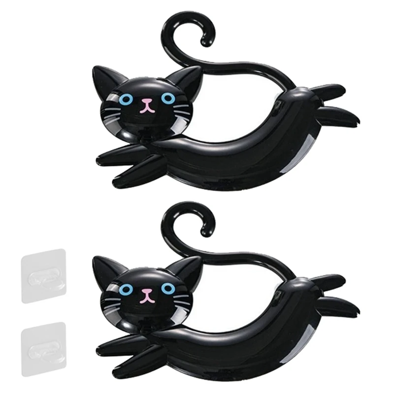An der Wand montierter katzen förmiger Handtuch halter, punsch freier süßer Handtuch halter, Cartoon-Handtuch halter hinter der Tür
