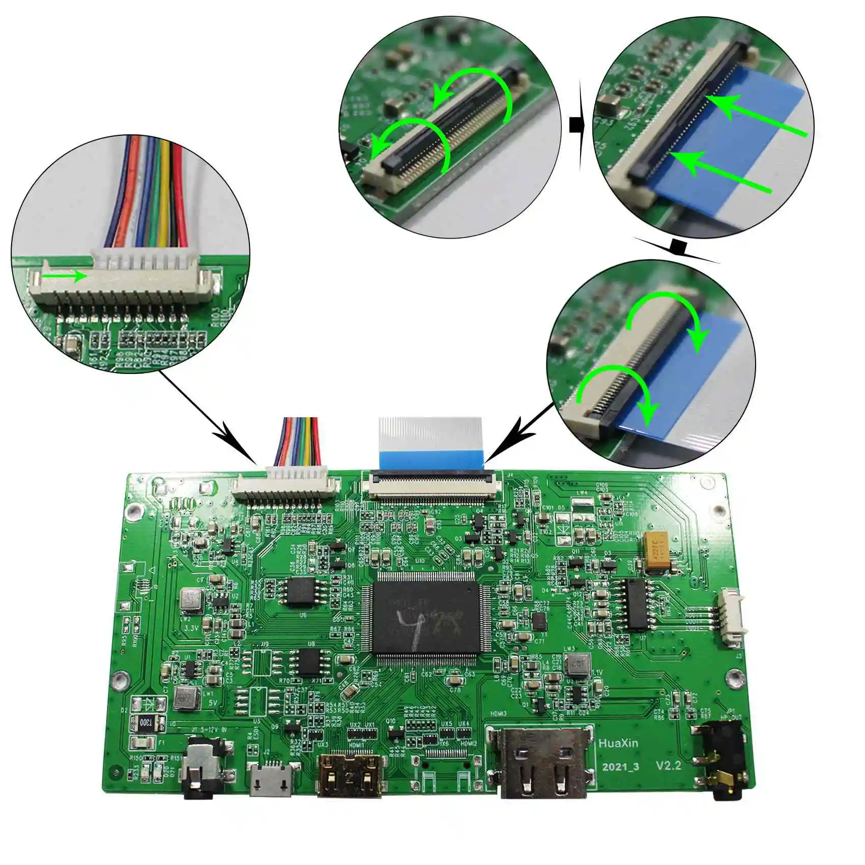 

For LTL120QL01-001 LTL120QL01-003 2160×1440 eDP TFT-LCD HD-MI Controller Board