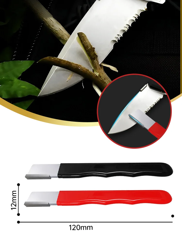 Outdoor Portable Scissors Knife Sharpener Metal Knife Pruning Sharpening Stone Handheld Garden Shear Scissors Sharpener Tools