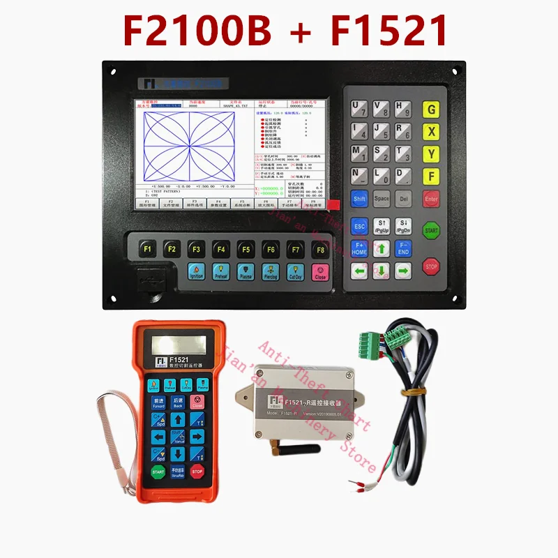 2-axis CNC system CNC flame cutting machine system plasma numerical control system F2100B + remote controller F1521