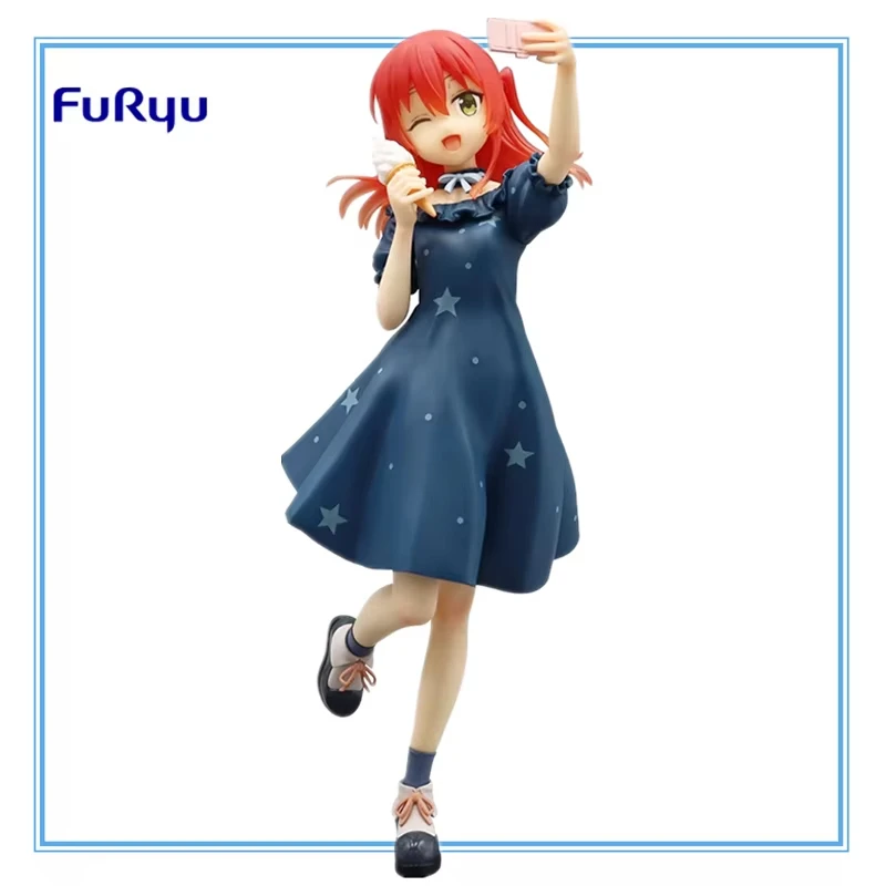 Original Genuine FuRyu Bocchi The Rock 21cm Kita Ikuyo Anime Action Figure Collectible Model Toys For Boys