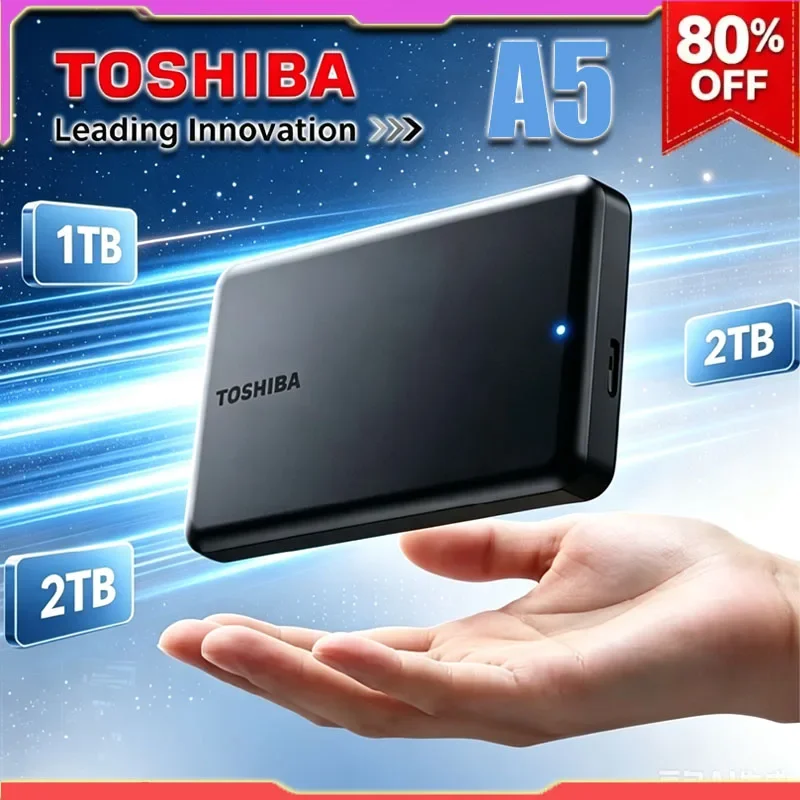 Toshiba A5 1TB Portable SSD External Hard Drive 2TB 4TB USB3.1 High-Speed SSD External Hard Disk Data Storage for Laptop/Mac