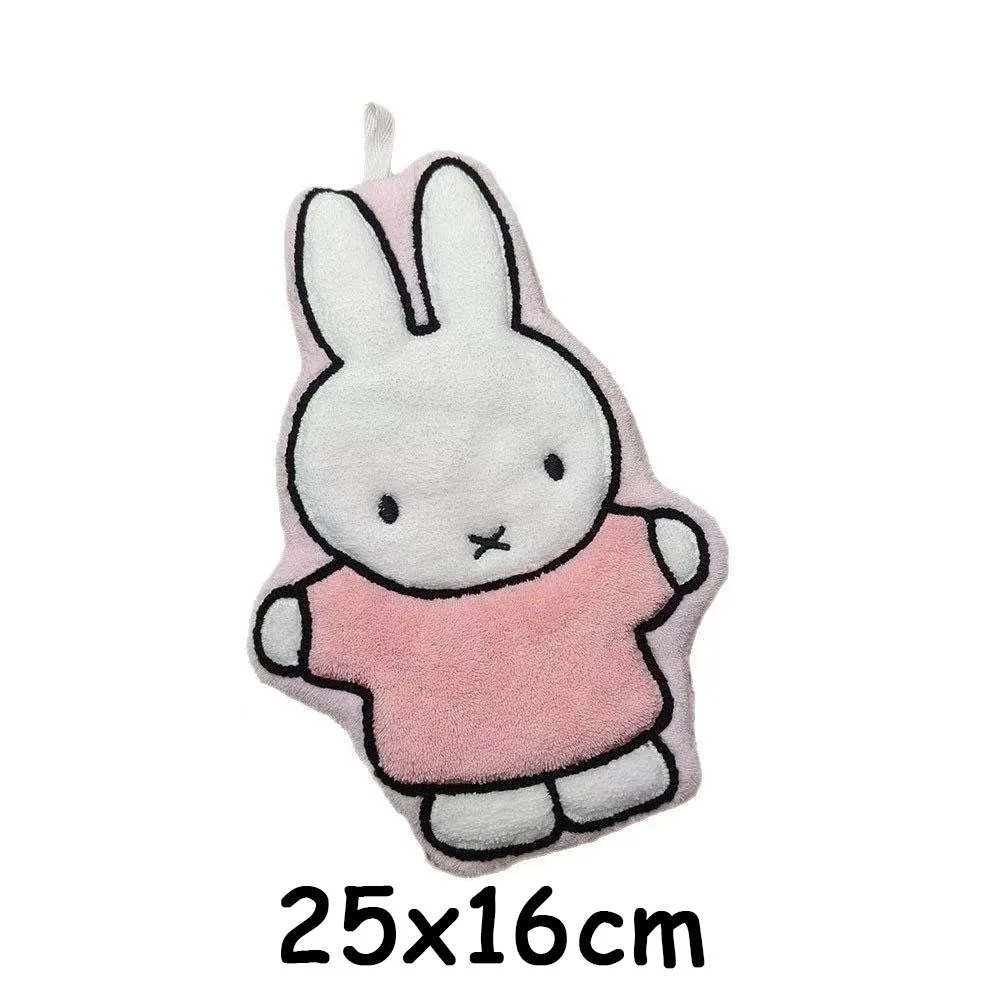 1/2 Stück Niedliches Miffy-Kaninchen Handtuch, Verdicktes Badezimmer- und Küchenhandtuch, Cartoon-Design, Miffy Markenprodukt – Detail 1