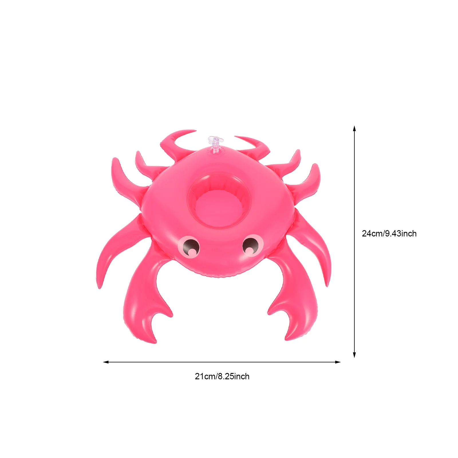 3er-Set aufblasbare Getränkehalter im Krabben-Design für Pool, Strand und Party