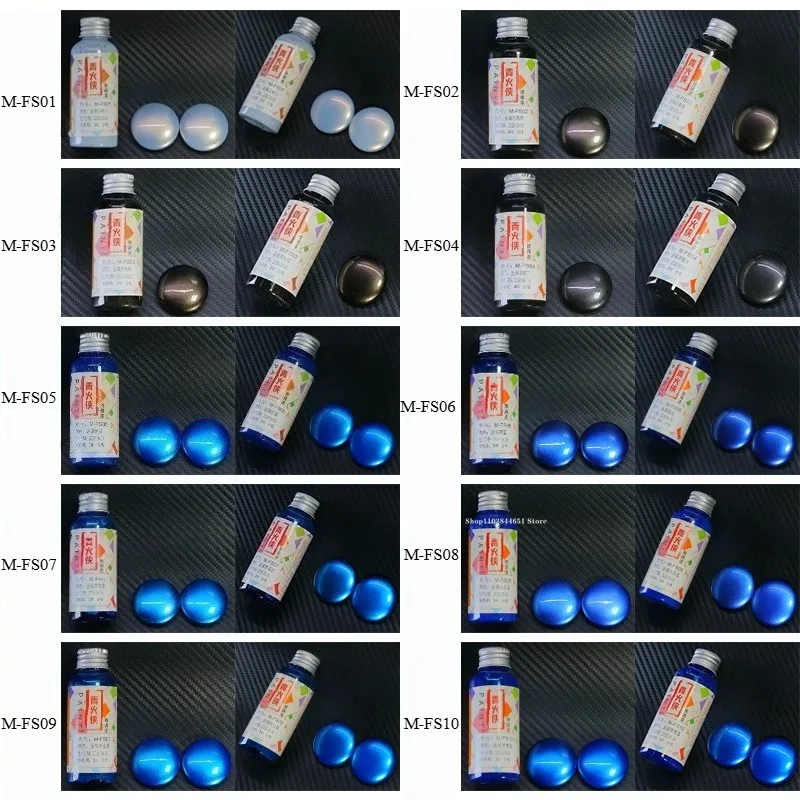 50Ml-Bottled Metallic Model Paint Non-dilution Pre-mixed Paint DIY Figure Resin/military Model Coloring Pearlescent Pigment