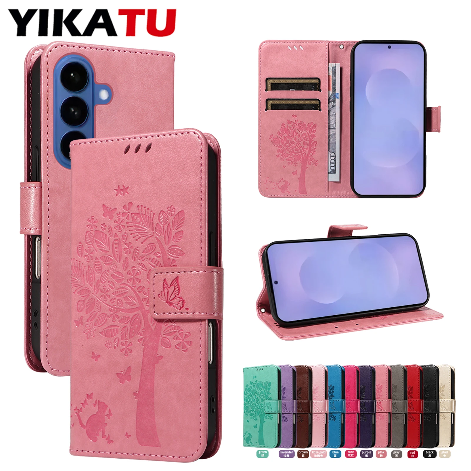 

Flip Wallet Case For Samsung Galaxy A17 A16 A15 A14 5G A13 Lite 4G A12 A10S A10 A9 2018 A8 A7 Note 20 Ultra 10 Pro 9 8 Xcover7