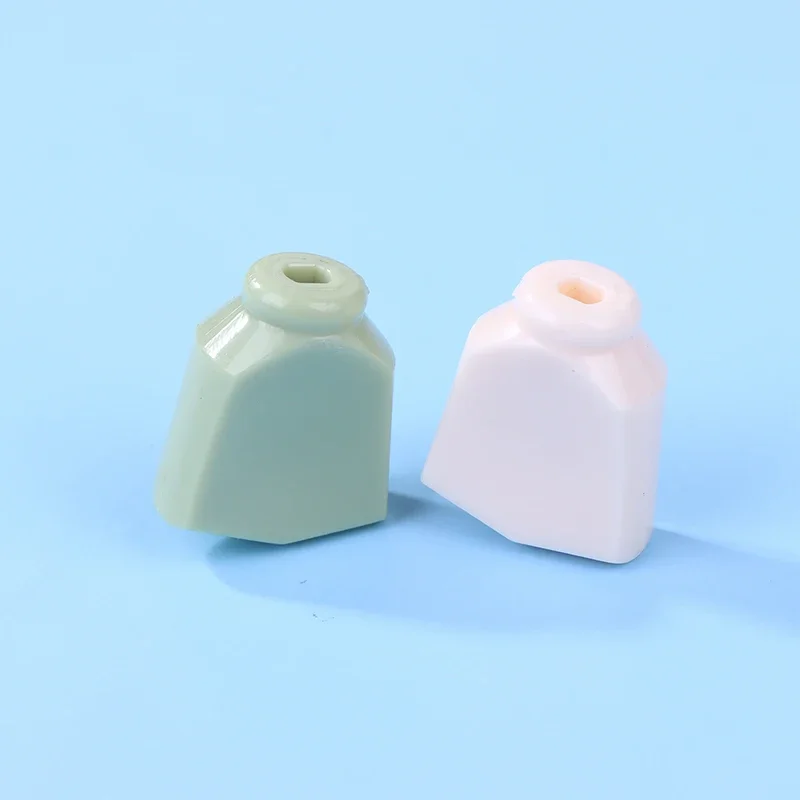 Afinadores de guitarra eléctrica popular, mango de cabeza de botón, mango de sombrero, mano trapezoidal de plástico sin tornillos de instalación, 6 uds.