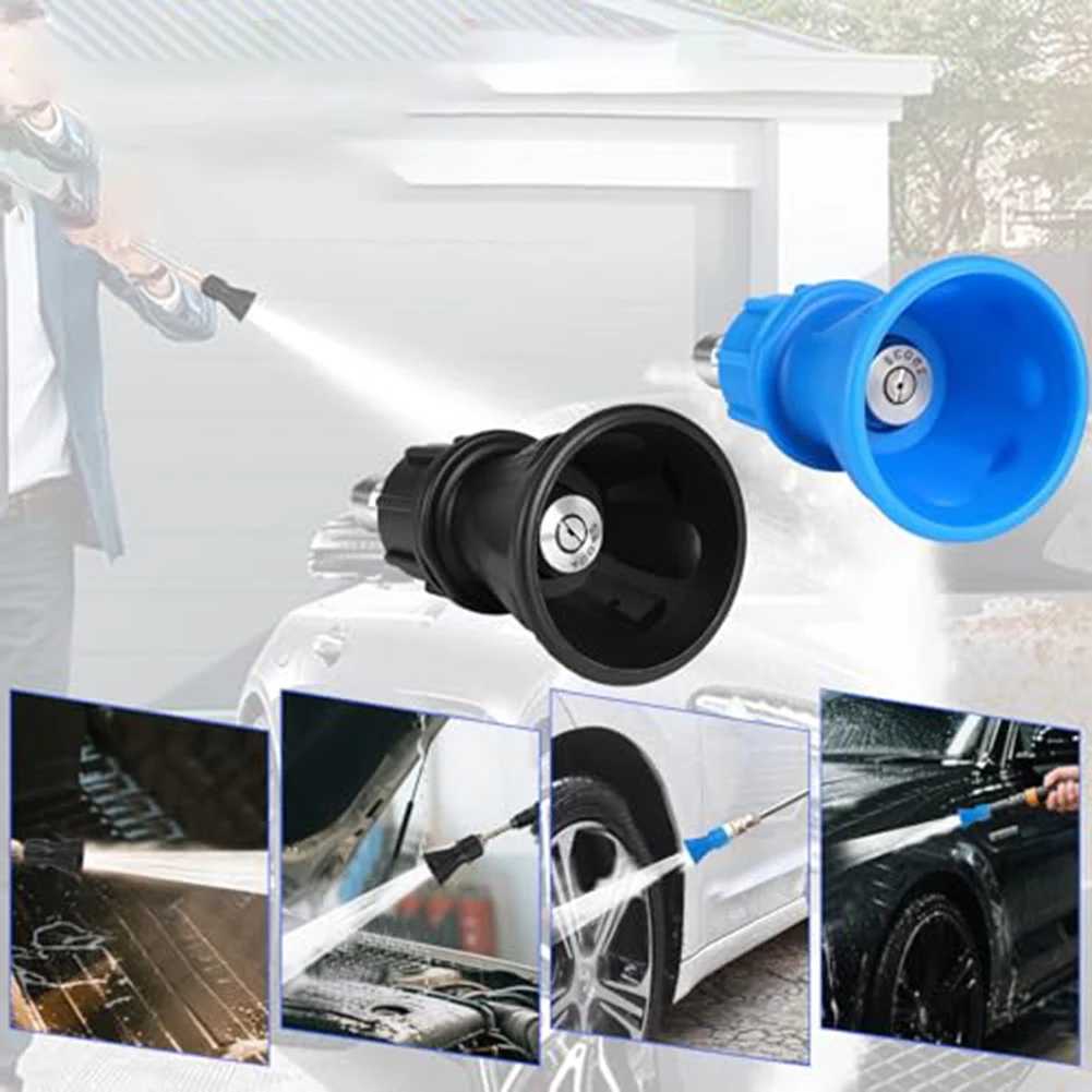 For Multiple Uses Stainless Steel Pressure Washer Nozzle Set with Rubber Cover and 25 Degree 40 Degree Spray Tips