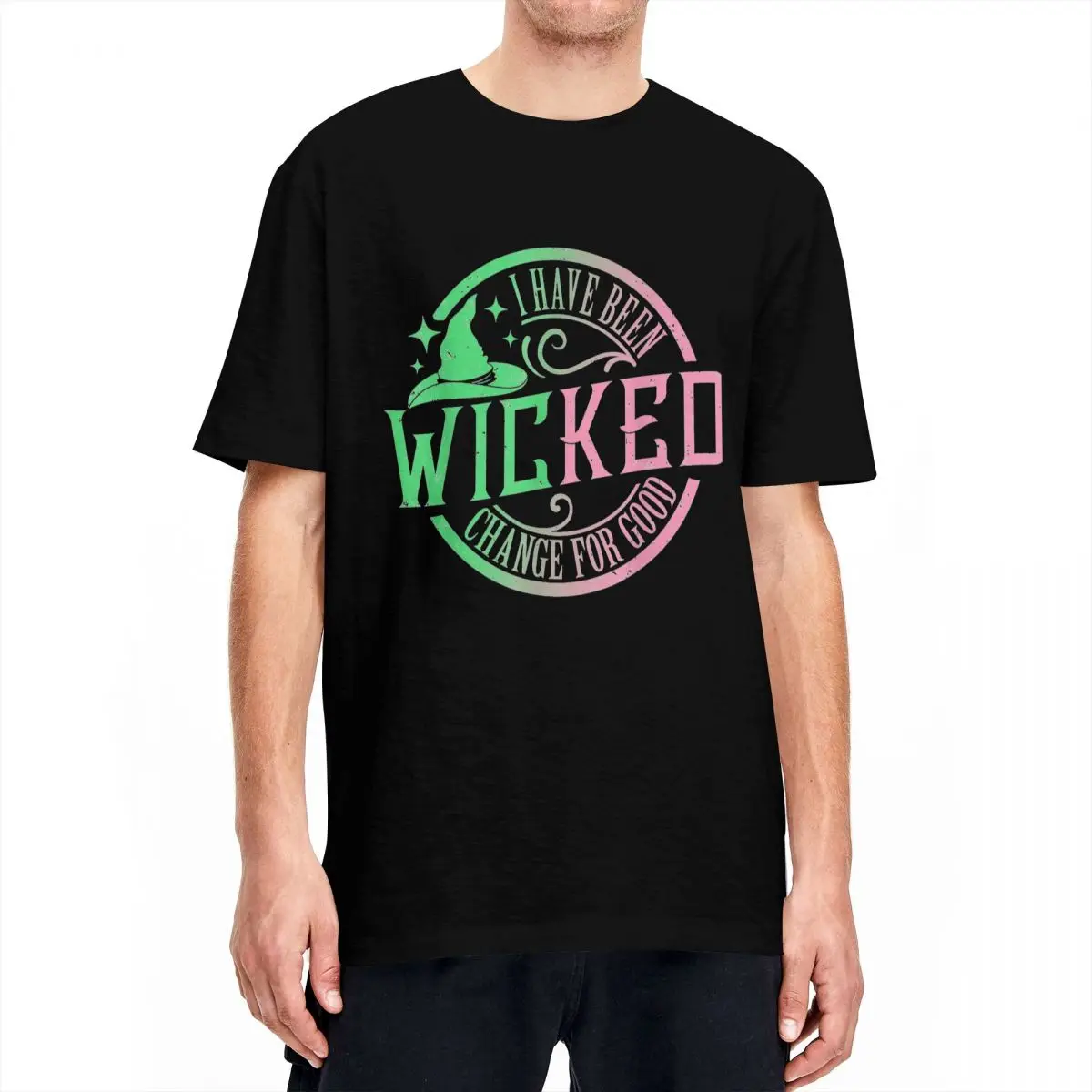 

Streetwear T-Shirt Wicked Musical Movie 100% Cotton T Shirts Popular Tshirt for Men Beach Y2K Basic Casual Short Sleeve Top Tees