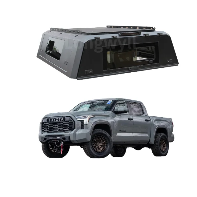 

Aerodynamic Truck Cap for Fuel Efficiency for Toyota Tundra Aluminum Samrtcap Truck Topper