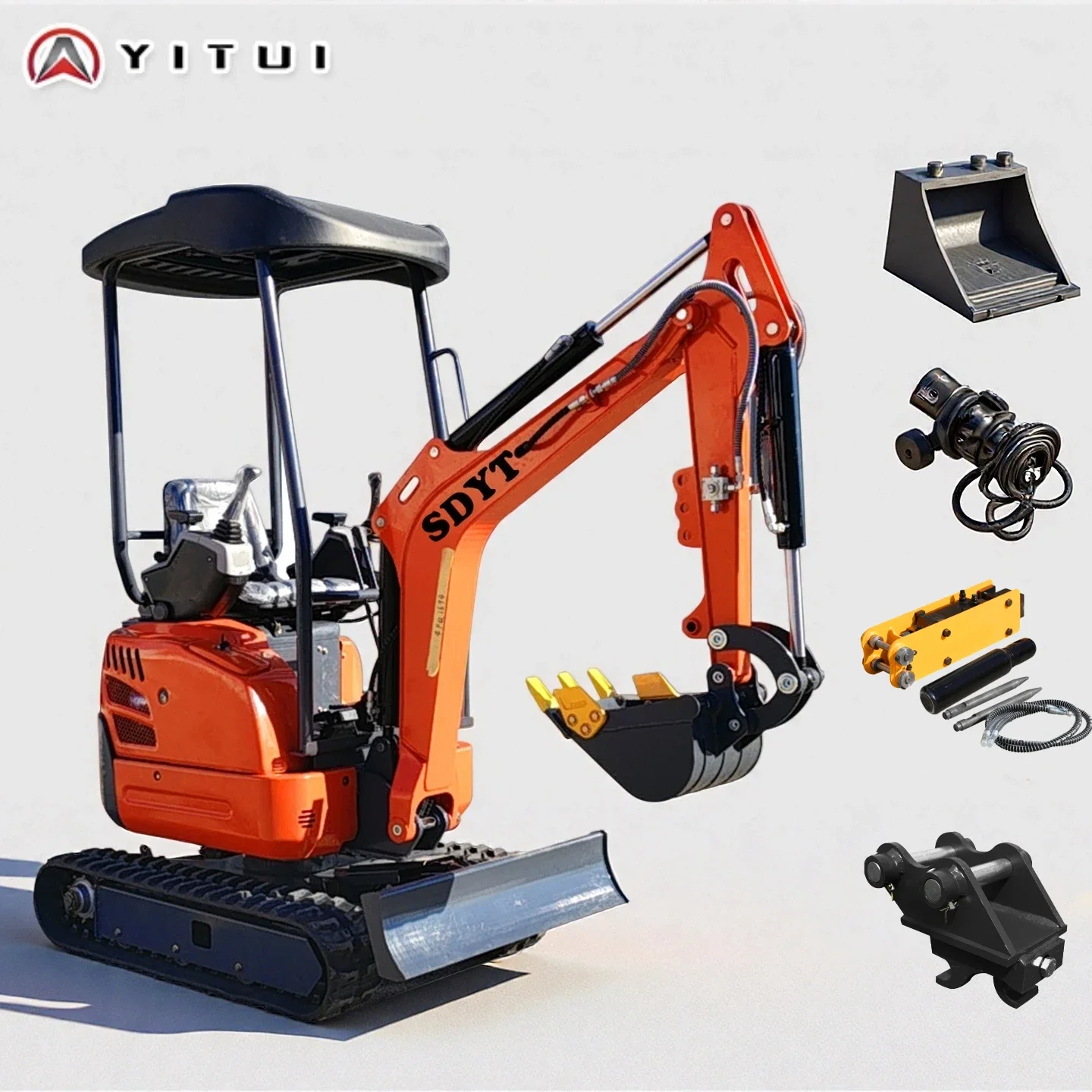 Epa Kubota Mini escavatore insaccatore da 2,6 tonnellate Mini escavatore personalizzato Escavatore Mini escavatore insaccatore da 3 tonnellate Servizio di soddisfazione