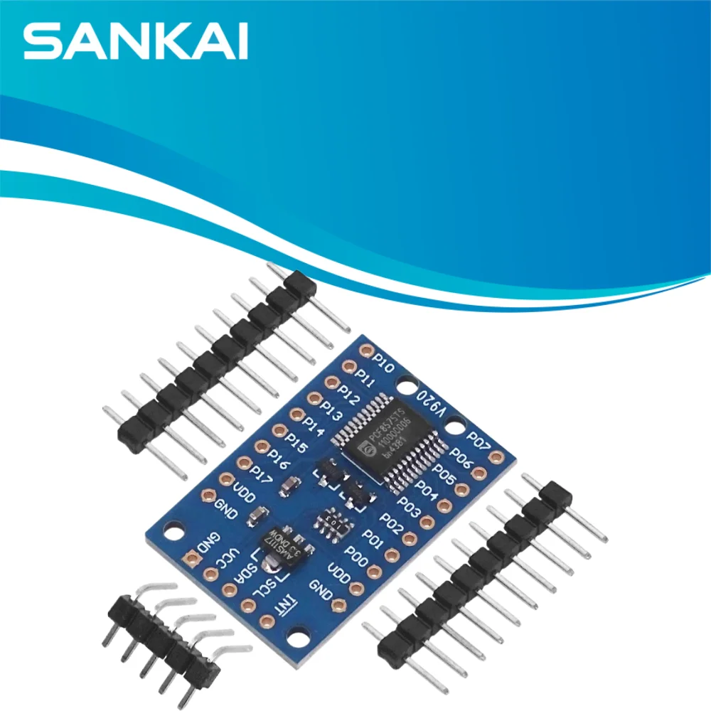 PCF8575 I2C GPIO Expansion Board, 16-Channel IO Port Shield, Compatible with Arduino R3