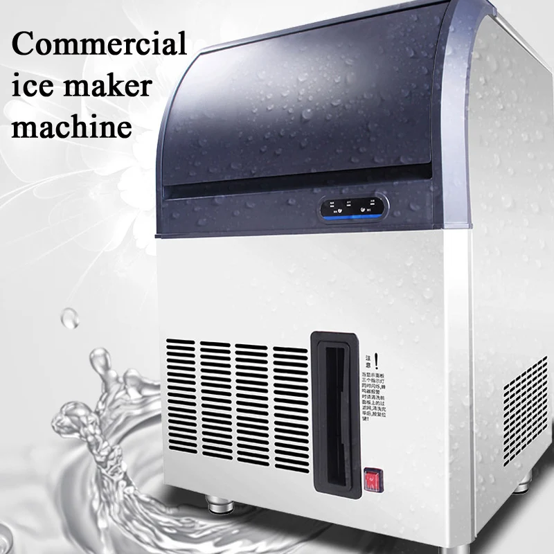 

PBOBP Commercial Ice Maker 243 Lbs/24H, Stainless Steel Freestanding Under Counter Ice Machine With 62 Lbs Ice Storage, For Bar