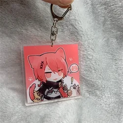 Anime Keychain Haurchefant Greystone Acrylic Keyring strap Figure Hanging Accessories 6cm