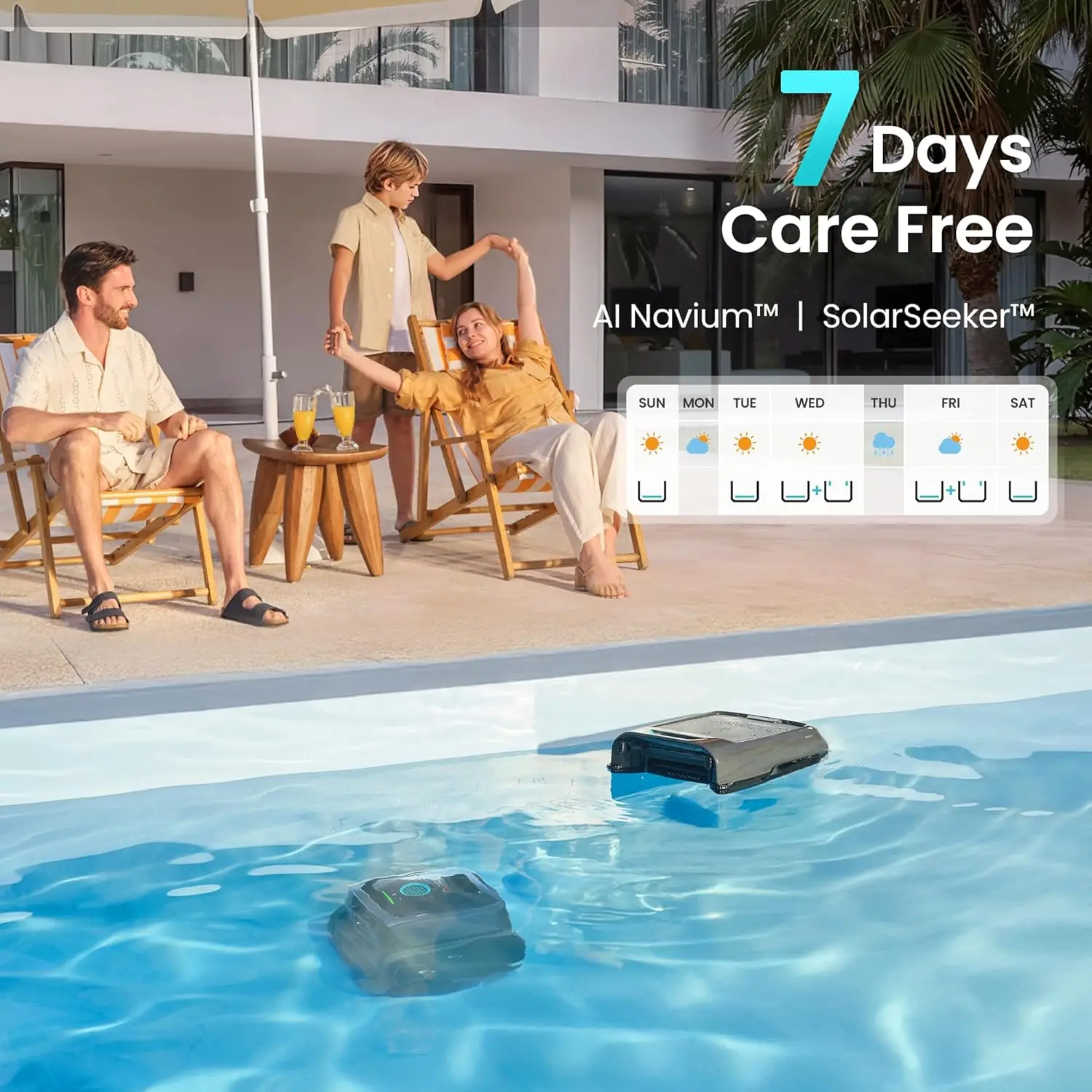 Experts Duo Scuba V3 & EcoSurfer S2 Robot Pool Cleaner Solar Skimmer 360 Top Bottom Waterline Vacuum Set 2026