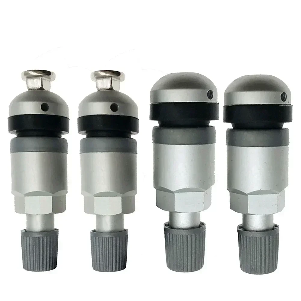 4Pcs Tire Pressure Monitoring TPMS Tyre Pressure Sensor Fit For BMW 5 Series Valve Stem Replacement Valve Repair Kit