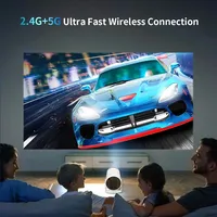 Outdoor Portable Beam HY300 Projector Free Style Android WIFI Home Theatre 720P Outdoor 1080P 4K Support HDMI USB