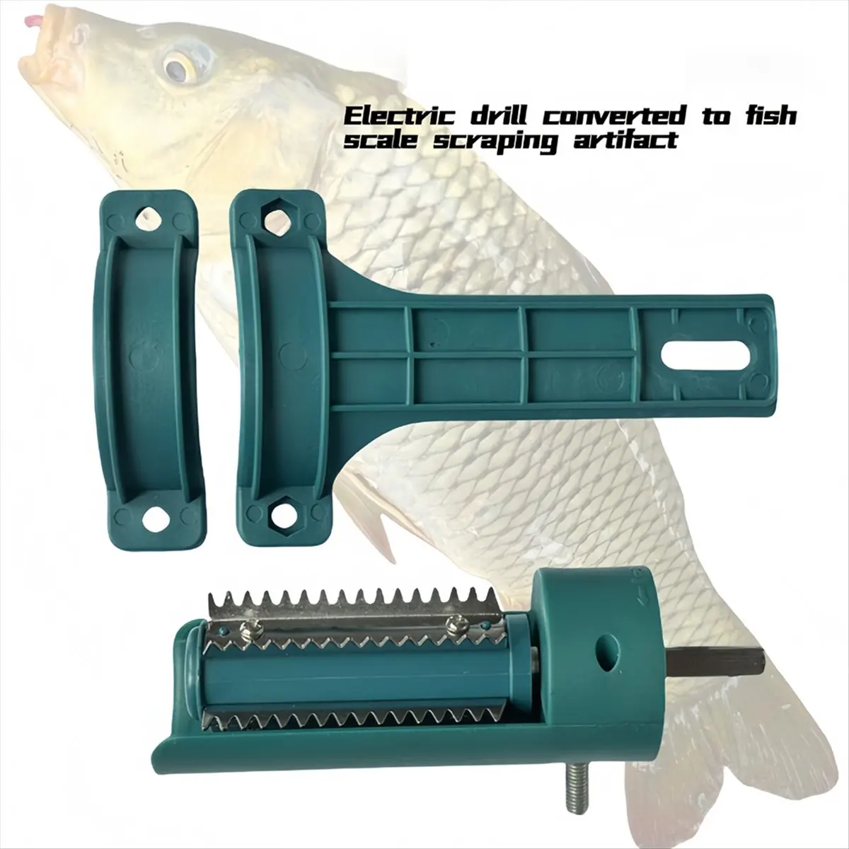 STOCK-New Fish Scale Scraper Scale Remover Cleaner 20cm for Electric Drill for Quick Scraping for Fish Market Home Tool