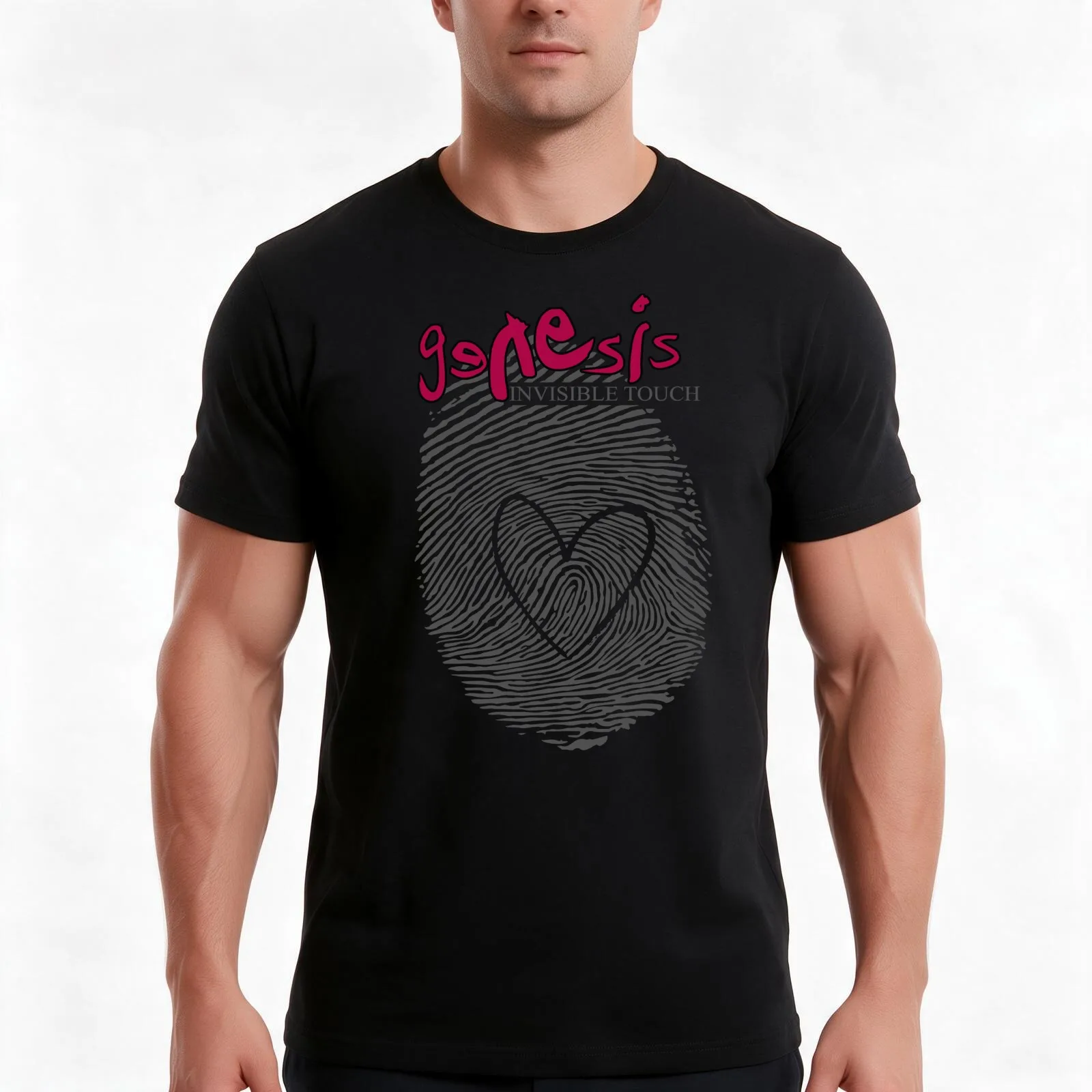 Invisible T-Shirt, Summer Casual Cotton Tee, Oversized Streetwear Tops, Vintage Graphic Print, Loose Fit Short Sleeve