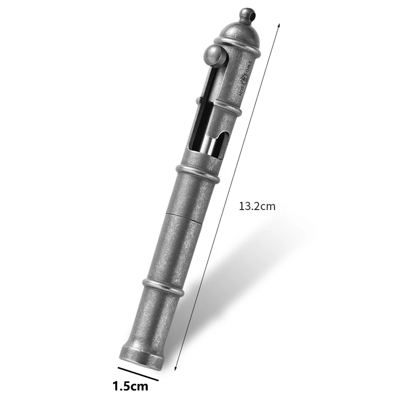 Creative Titanium Alloy Tactical Pen Imitation Cannon Barrel Bolt Pen Camping EDC Tool