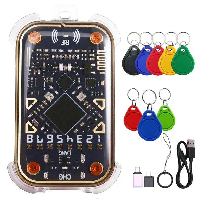 

Chameleon V3.0 RFID Smart Chip Reader Emulator 125Khz 13.56Mhz ID IC Smart Card Duplicator Tag Copyer+ 8XUID Keychain-A86G