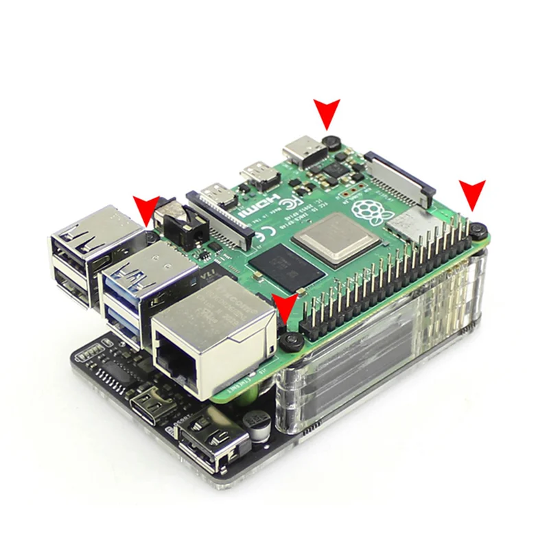 AY14 - Nowa płytka UPS 18650 Lite UPS Power HAT z detekcją energii elektrycznej baterii dla Raspberry Pi 4B 3B+ 3B