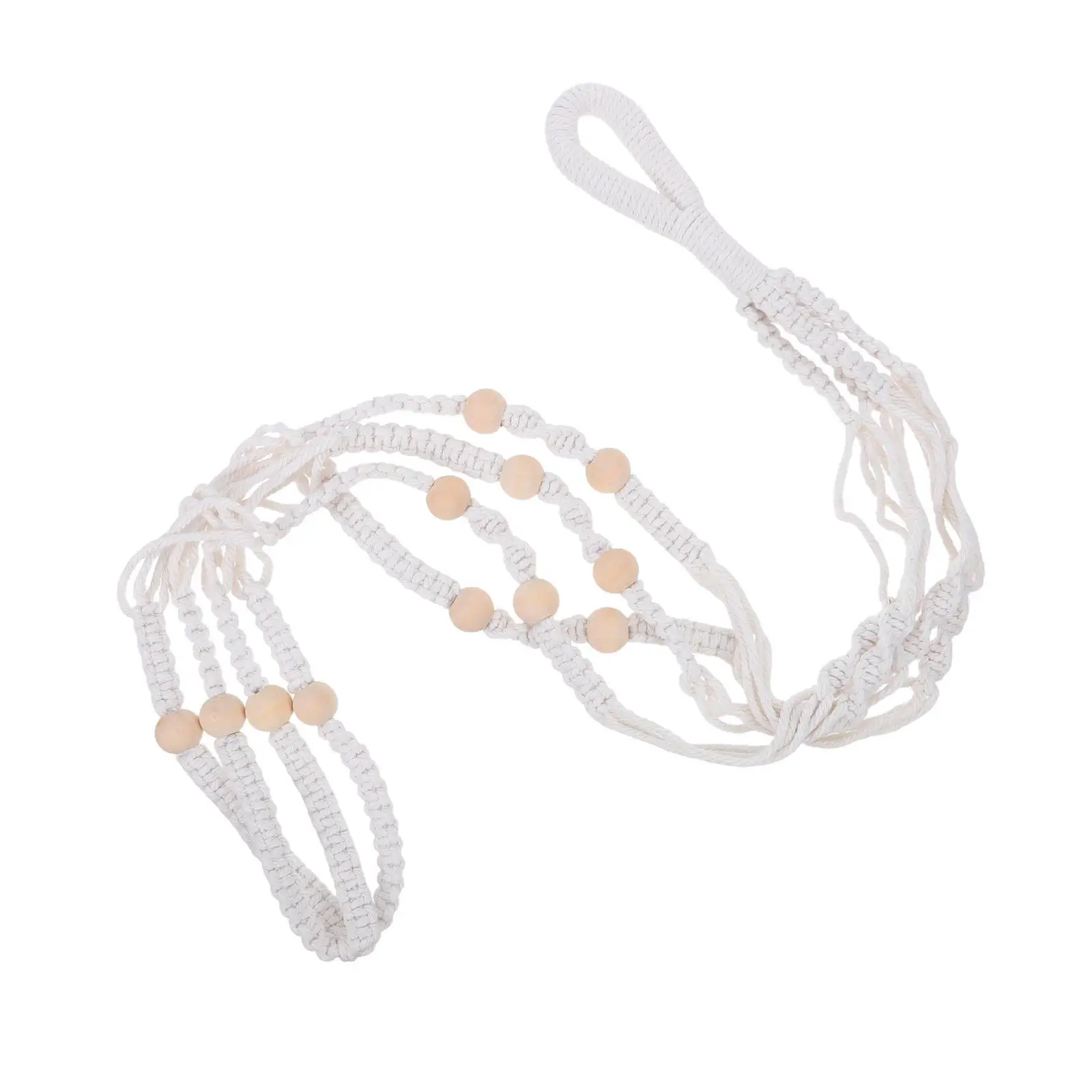 

Bohemian Hanging Basket Woven Plant Basket Indoor Planter Decorative Wall Hanging Flower Pot for Living Room Balcony Garden