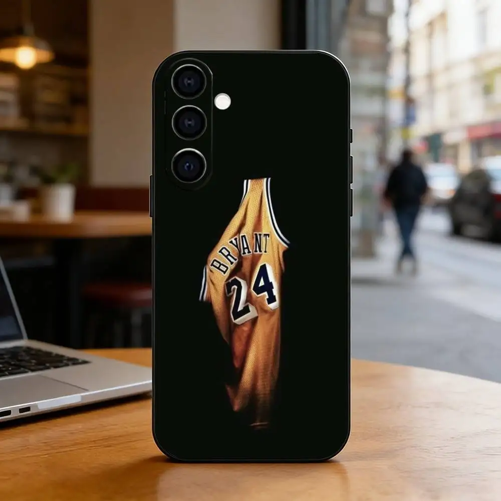 Basketball K-Kobe B-Bryant 8 24 Phone Case Black Silicone Soft For Samsung Galaxy A73,A72,A71,A70,A53,A52,A51