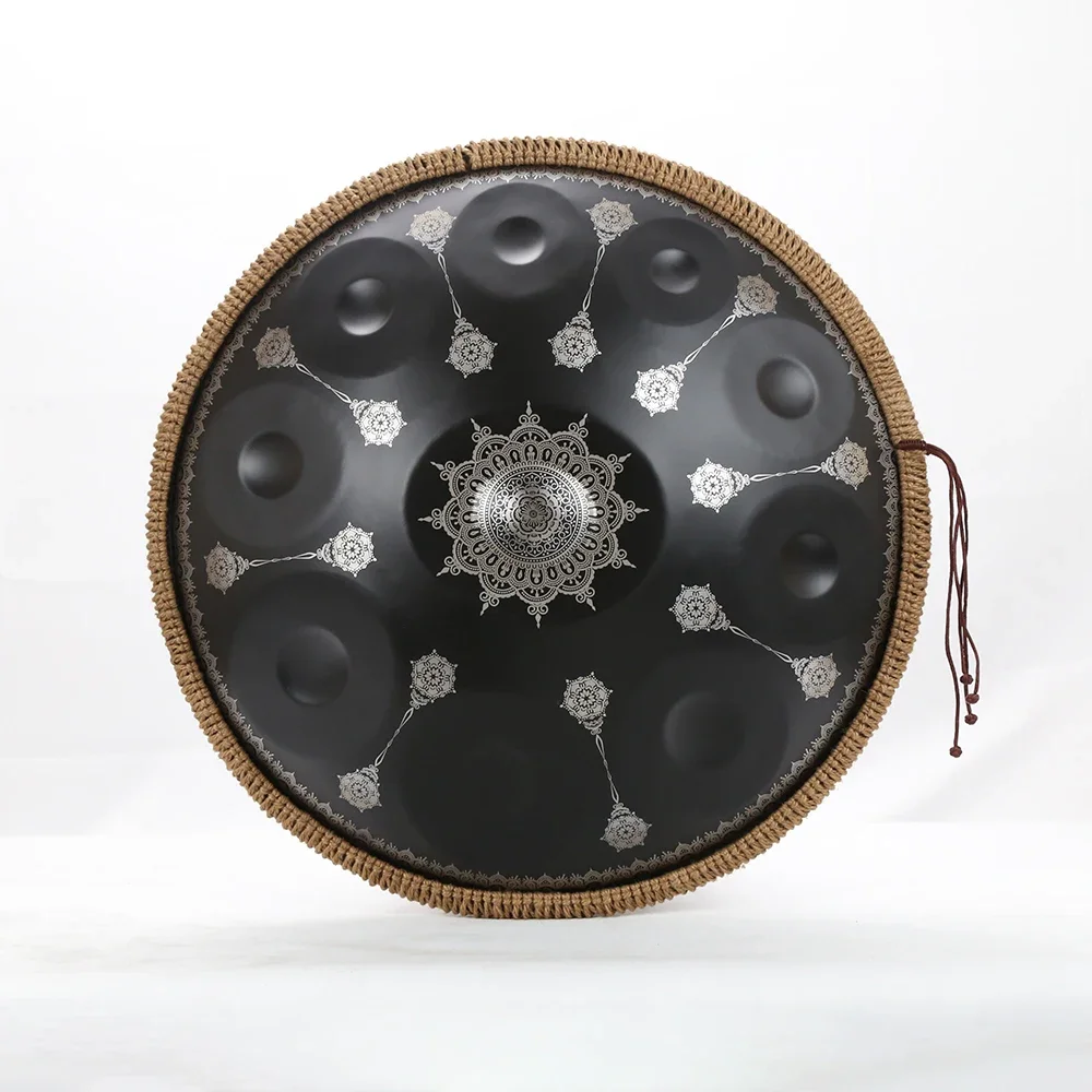 

handpan10 notes 22 inch 432hz hand carved pattern meditation musical instrument yoga music drum beginner steel tongue drum gift