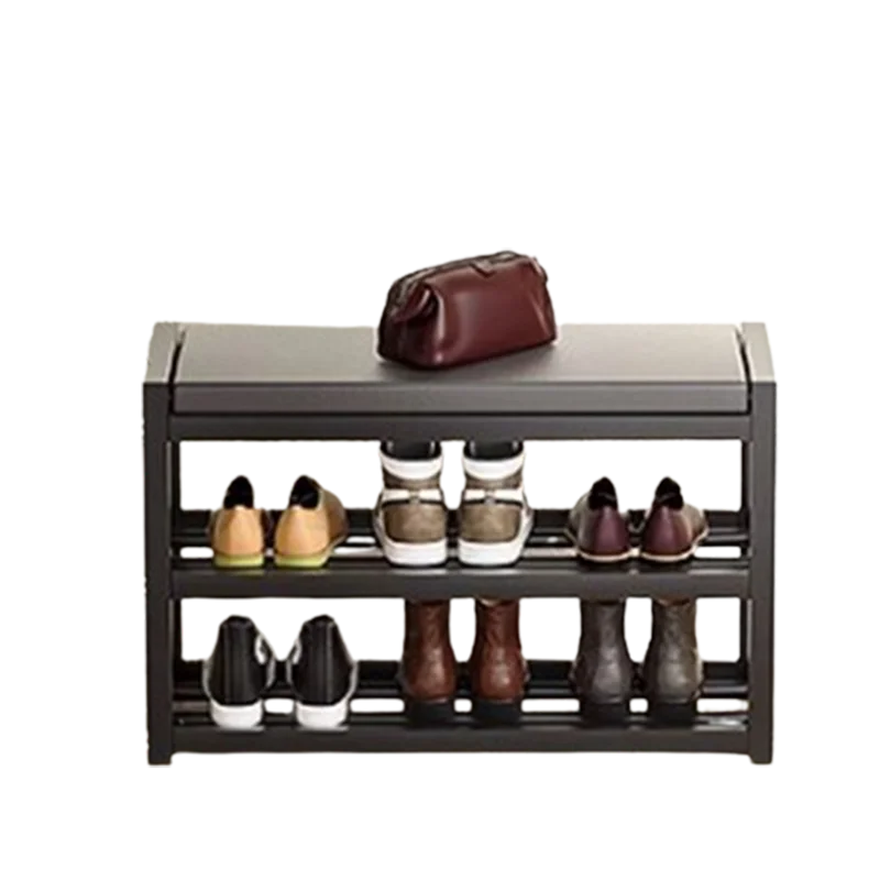 Torage Modern Entrance Shoe Cabinet Metal Black Living Room Household Shoe Cabinet Small Narrow Mobili Per La Casa Furniture