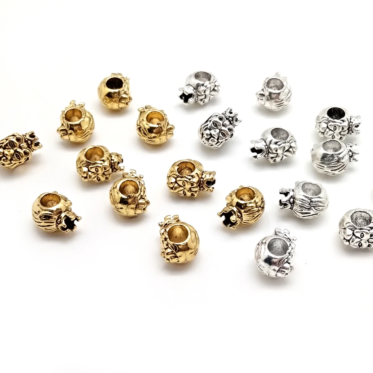 10 قطعة/الوحدة مزيج البومة الحيوان الخرز قلادة جالبة للحظ الخرز سبائك الزنك الأسد حبة DIY بها بنفسك ل القرط سوار صنع المجوهرات اكسسوارات #5