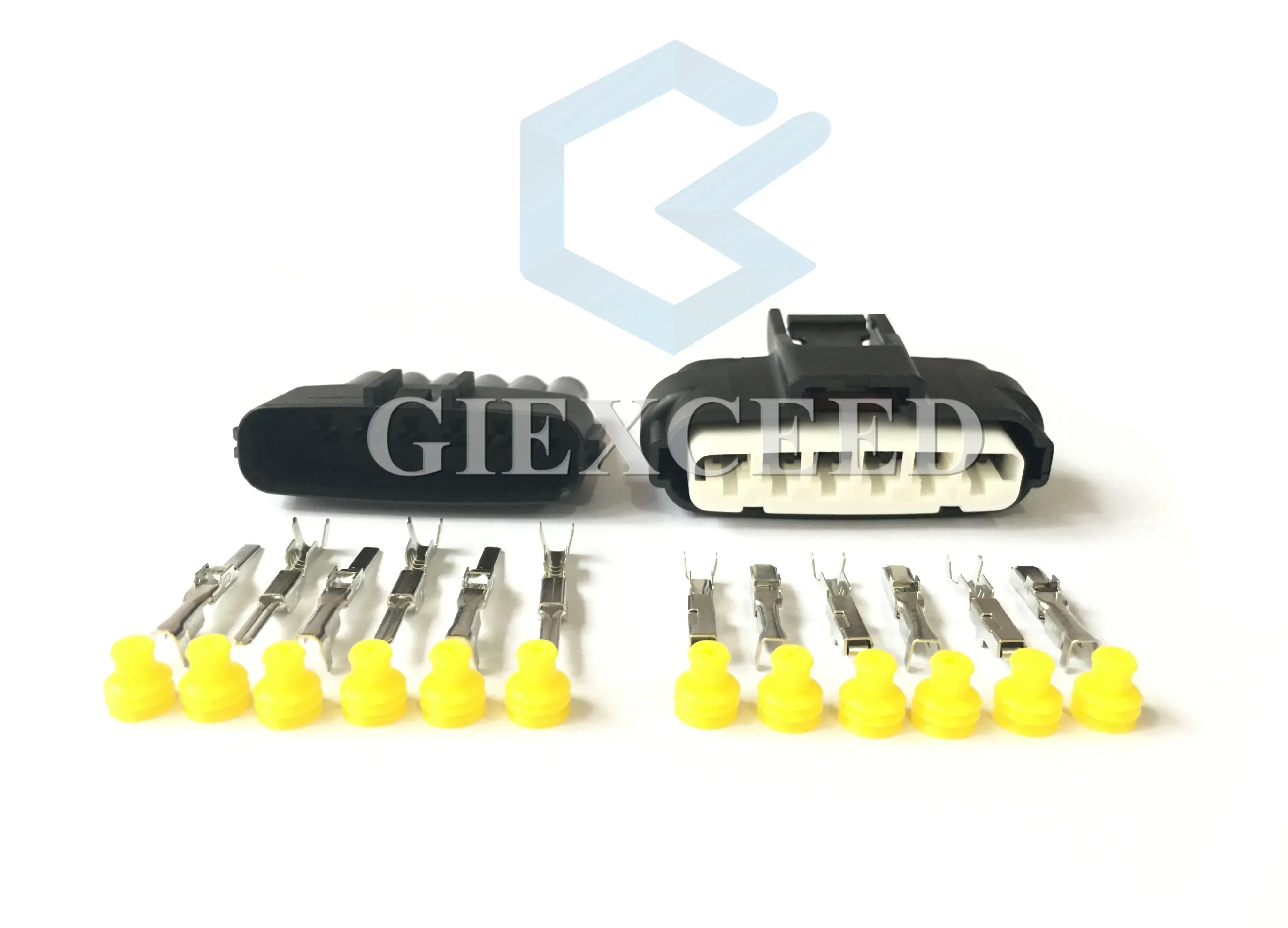 2 Sets 6 Pin 7283-1968-30 Auto Electric Throttle Plug Accelerator Socket AC Assembly Connector For Auto Toyota Mitsubishi