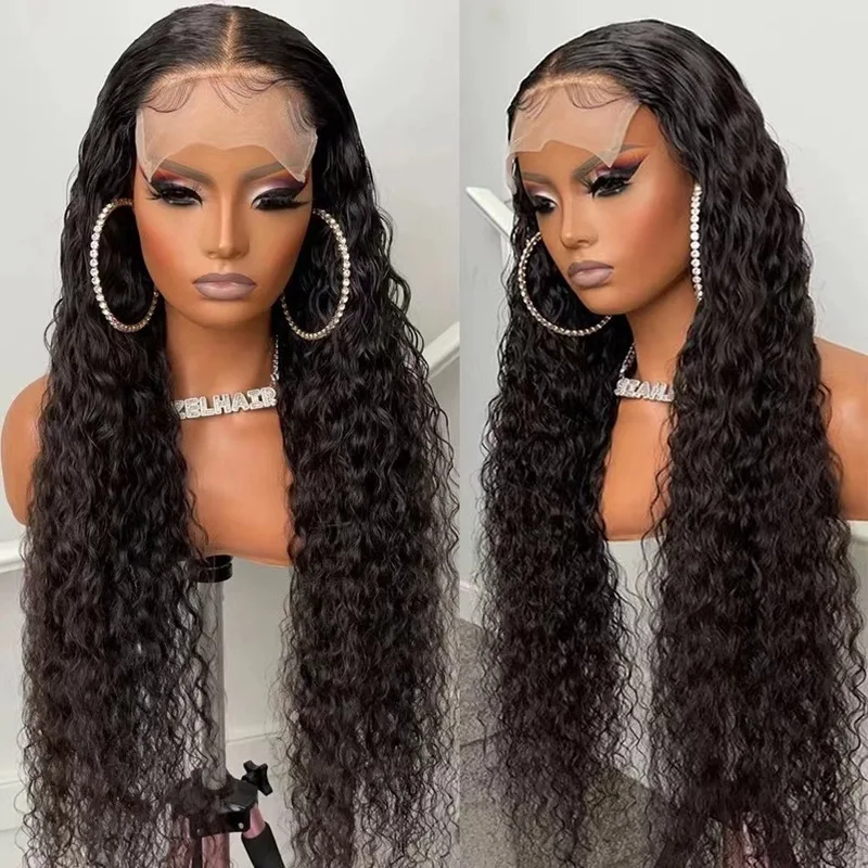 European and American wigs, lace front small curls, middle-parted long curly hair, fashionable synthetic hairpieces for African