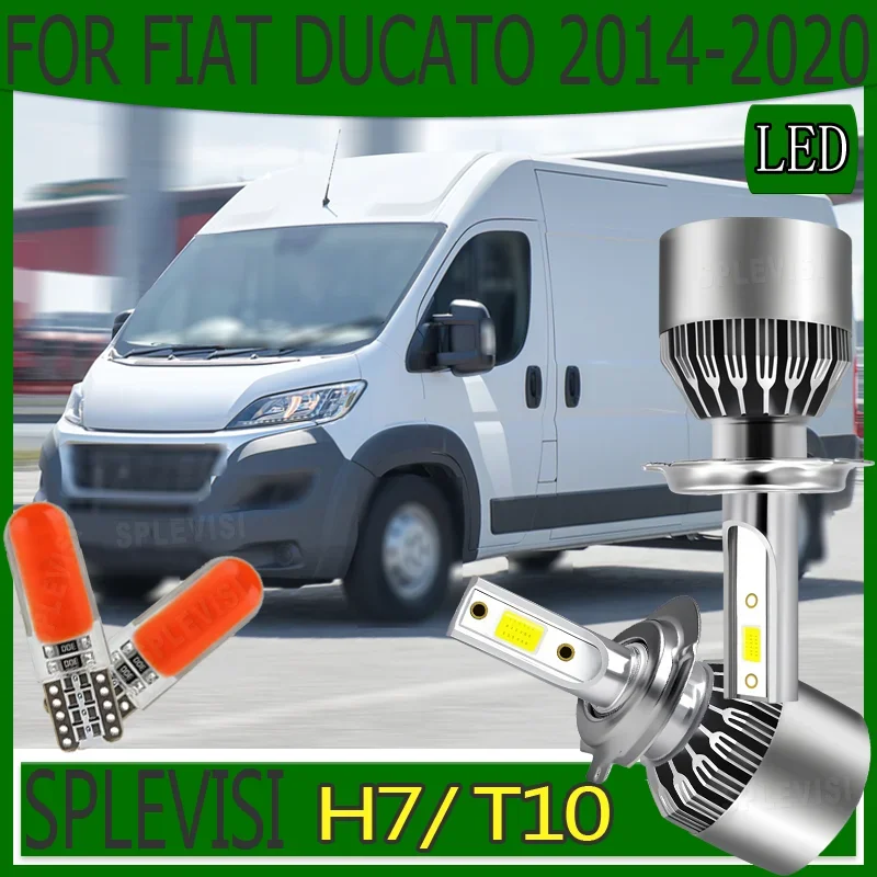 LED 12v Headlight Conversion Kit Reliable More Efficient Light Distribution For FIAT DUCATO 2014 2015 2016 2017 2018 2019 2020