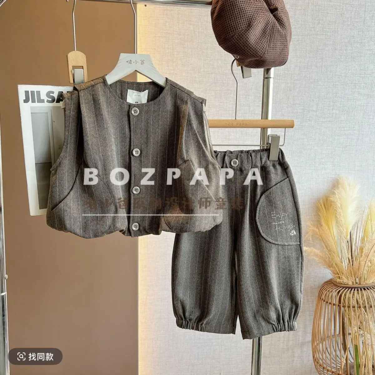 3 PCS set Spring Autumn Boys Clothing set Gentleman Casual vest+ shirt + Pant Suits Kid Childrens baby toddler clothes 2-10 year