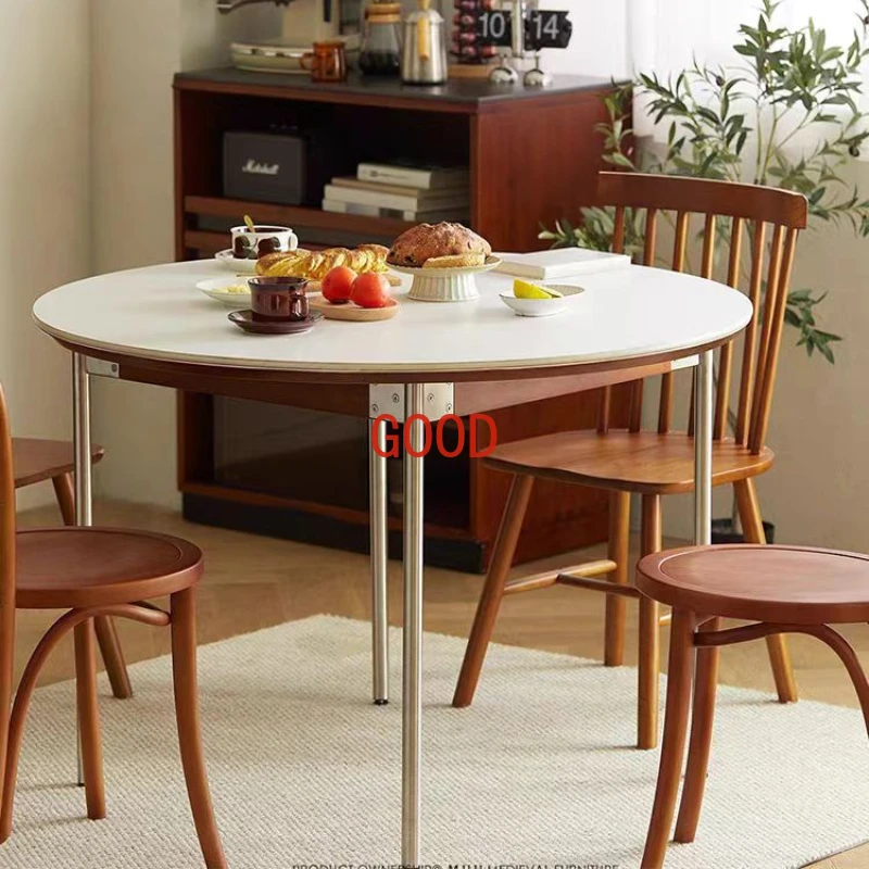Tavolo Da Pranzo retrò moderno salone rotondo ristorante all'aperto tavolo Da Pranzo Bar minimalista Tavoli Da Pranzo mobili per la casa ZT50DT