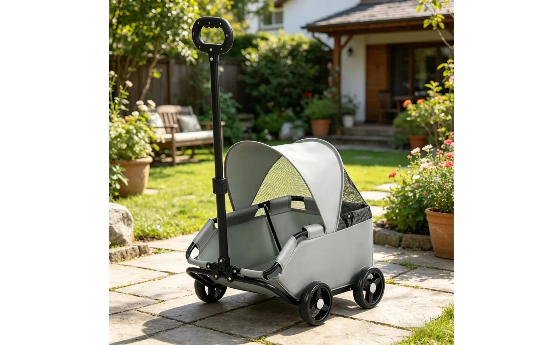 Small Pet Pet Carriage With Sun Sun Shade Lightweight Feline Pet Carriage Pet Outing Carriage Spacious Interior for Outdoor Small Pet Pet Carriage With Sun Sun Shade Lightweight Feline Pet Carriage Pet Outing Carriage Spacious Interior for Outdoor