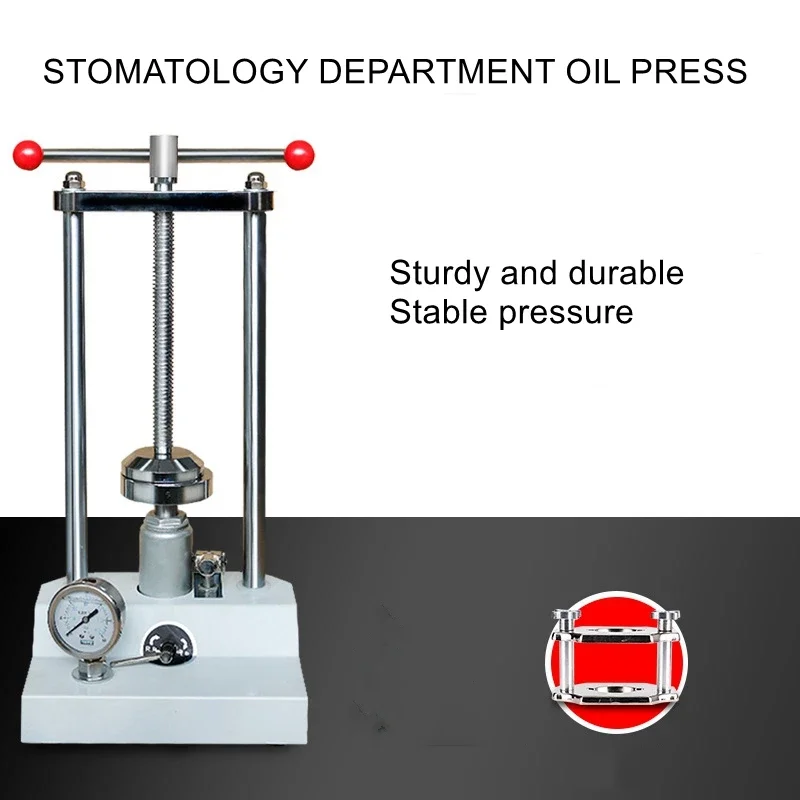 Dental hydraulic squeezer for dental laboratory, dental hydraulic squeezer, automatic squeezer with pressure gauge