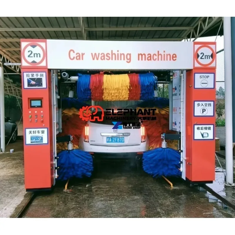 Factory Wholesale Customized Language Voltage Electric Automatic Tunnel Stainless Steel High Pressure Car Wash Machine Self