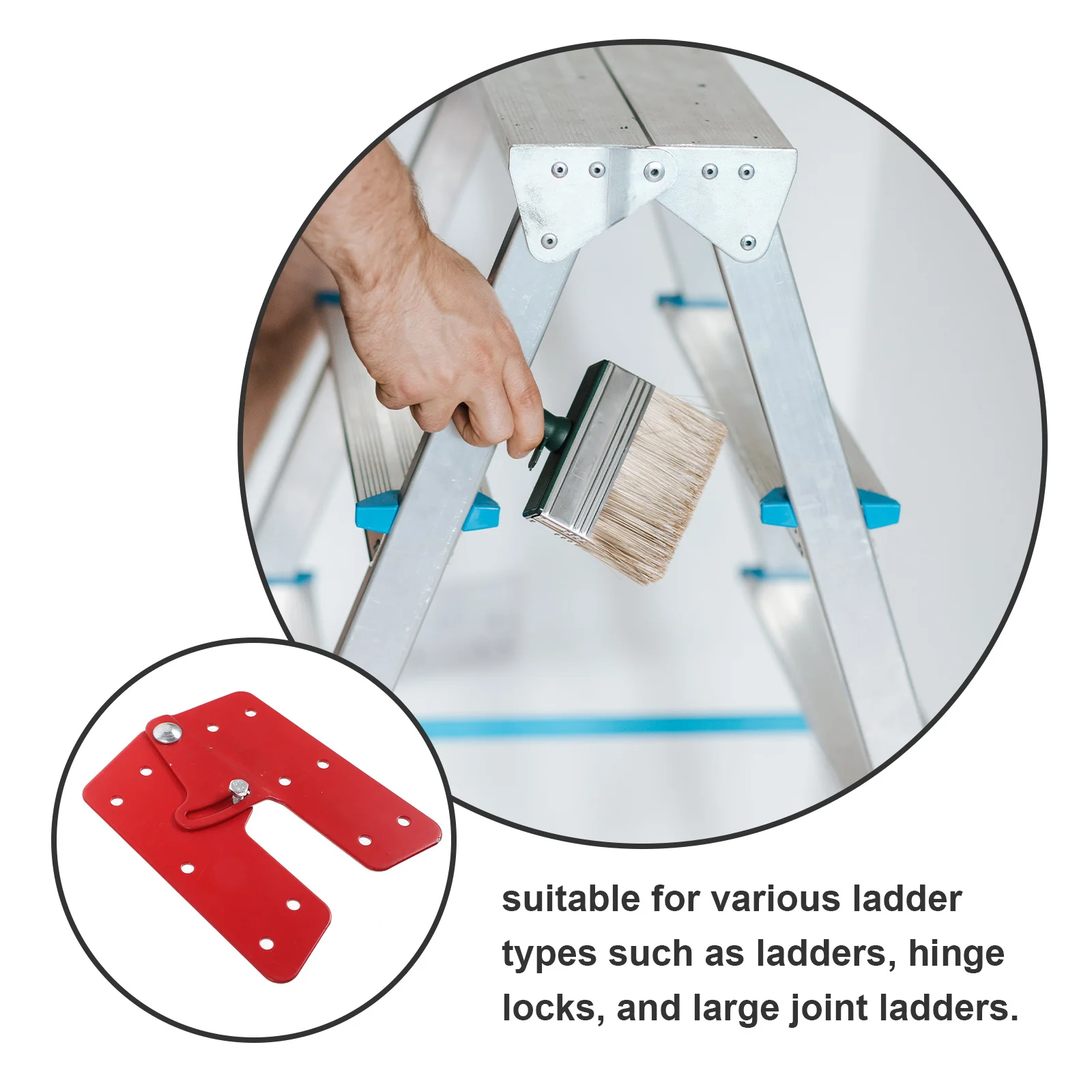 

2pcs Heavy Duty Step Hinge Replacement Kit Folding Parts Attic Ladder Attachment Sturdy Iron Ladder Joint For Elevator Stairs